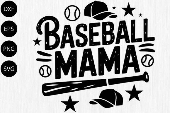 Baseball Mama SVG Baseball Mom Svg
