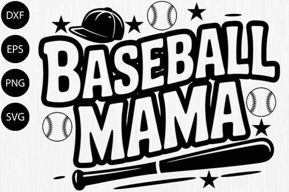 Baseball Mama SVG Game Day Mom Svg