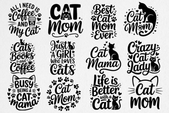 Cat Mom SVG Bundle Mother’s Day