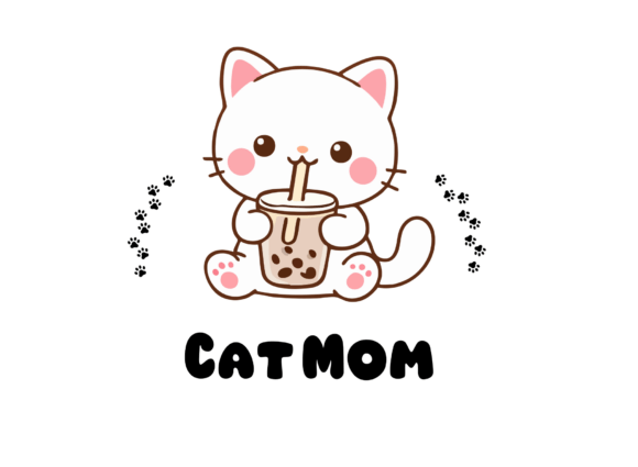 Cat Mom SVG Cute Kitten Design