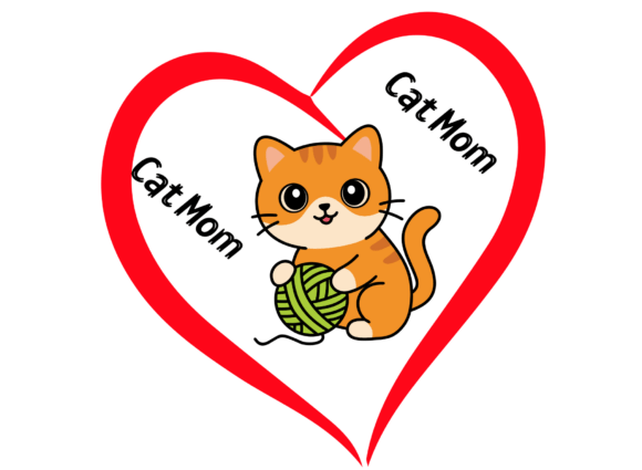 Cute Cat Mom SVG