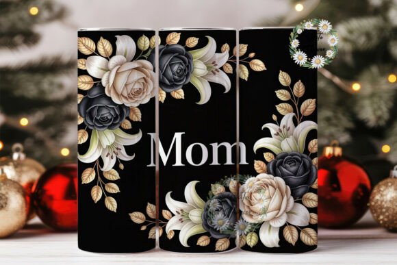 Elegant Mom Floral Tumbler Wrap