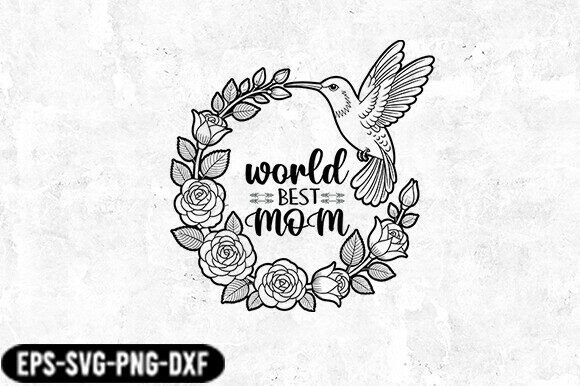 Floral Hummingbird Mom SVG: Embroidery Design Review