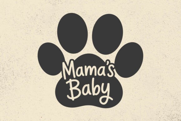 Mama’s Baby Paw Print SVG Dog Mom