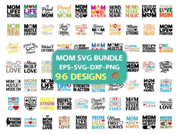 Mom SVG Bundle Mom Quotes Designs
