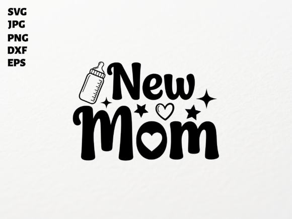 New Mom SVG for Cricut Sublimation PNG