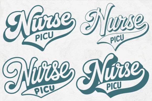 Retro PICU Nurse SVG, Nurse Mom SVG File